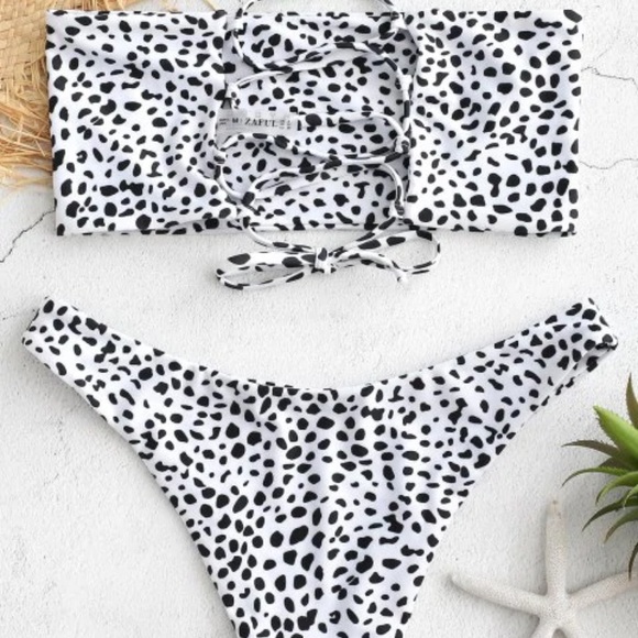 Zaful lace up bikini- NWOT - Picture 3 of 3